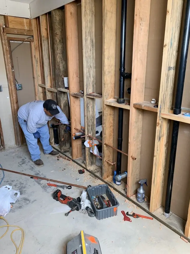 Commercial rough-in plumbing for Gas Line Repair in Tavistock
